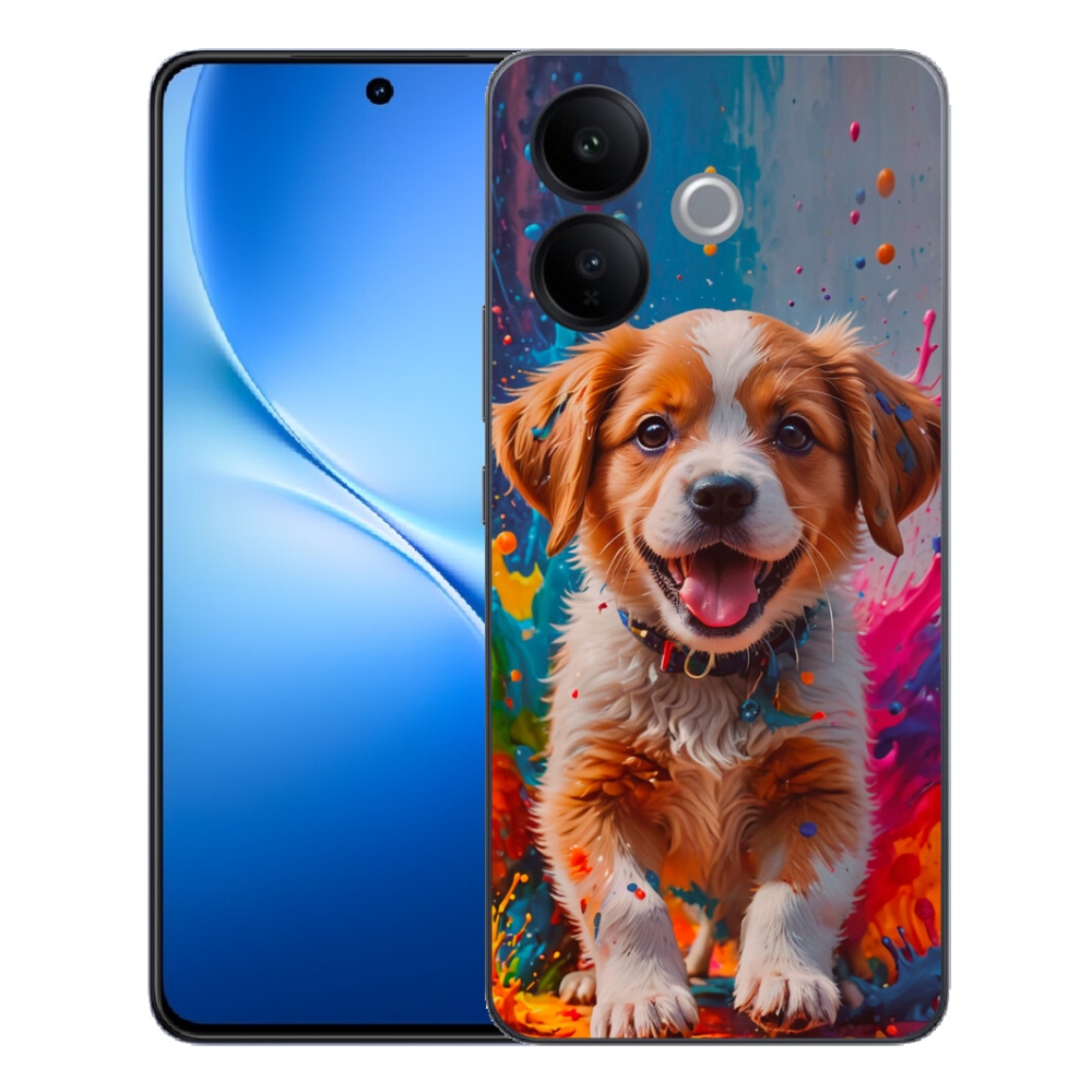 mmCase gél tok a Vivo V70 Lite 5G-hez – aranyos kiskutya 3