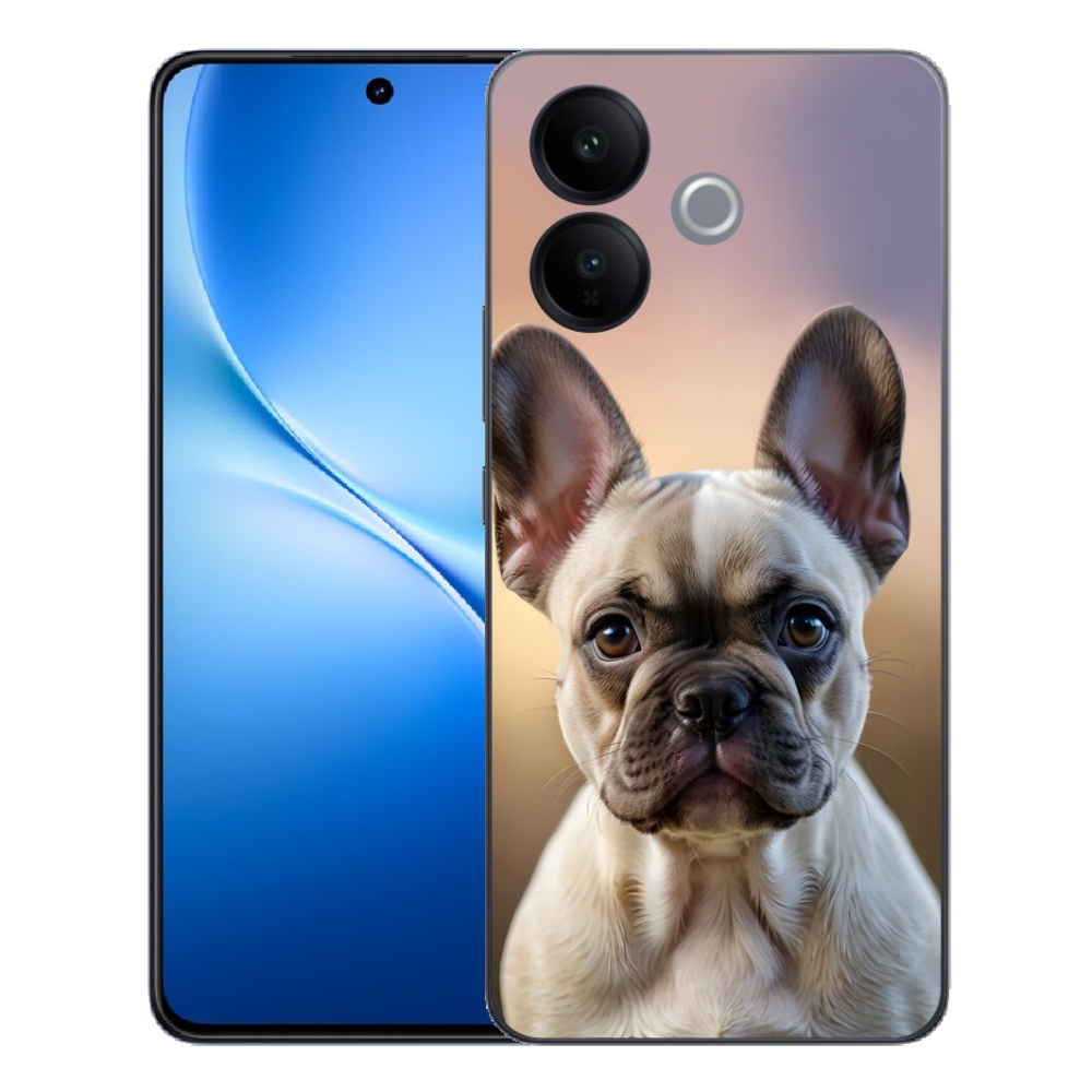 mmCase gél tok a Vivo V70 Lite 5G-hez – aranyos francia buldog