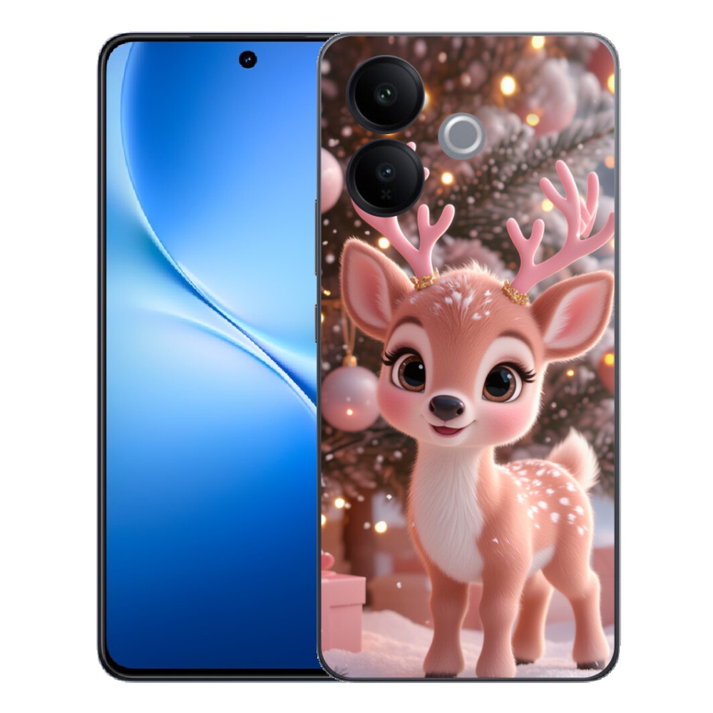mmCase gél tok a Vivo V70 Lite 5G-hez – aranyos rénszarvas