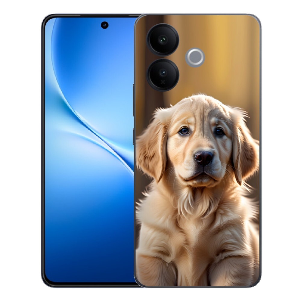 mmCase géltok a Vivo V70 Lite 5G-hez – aranyos arany retriever