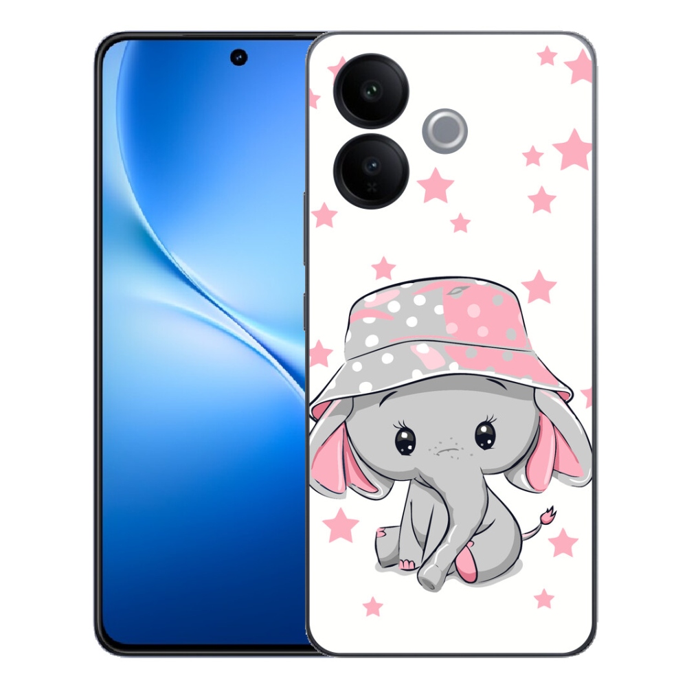 mmCase géltok a Vivo V70 Lite 5G-hez – rózsaszín elefánt