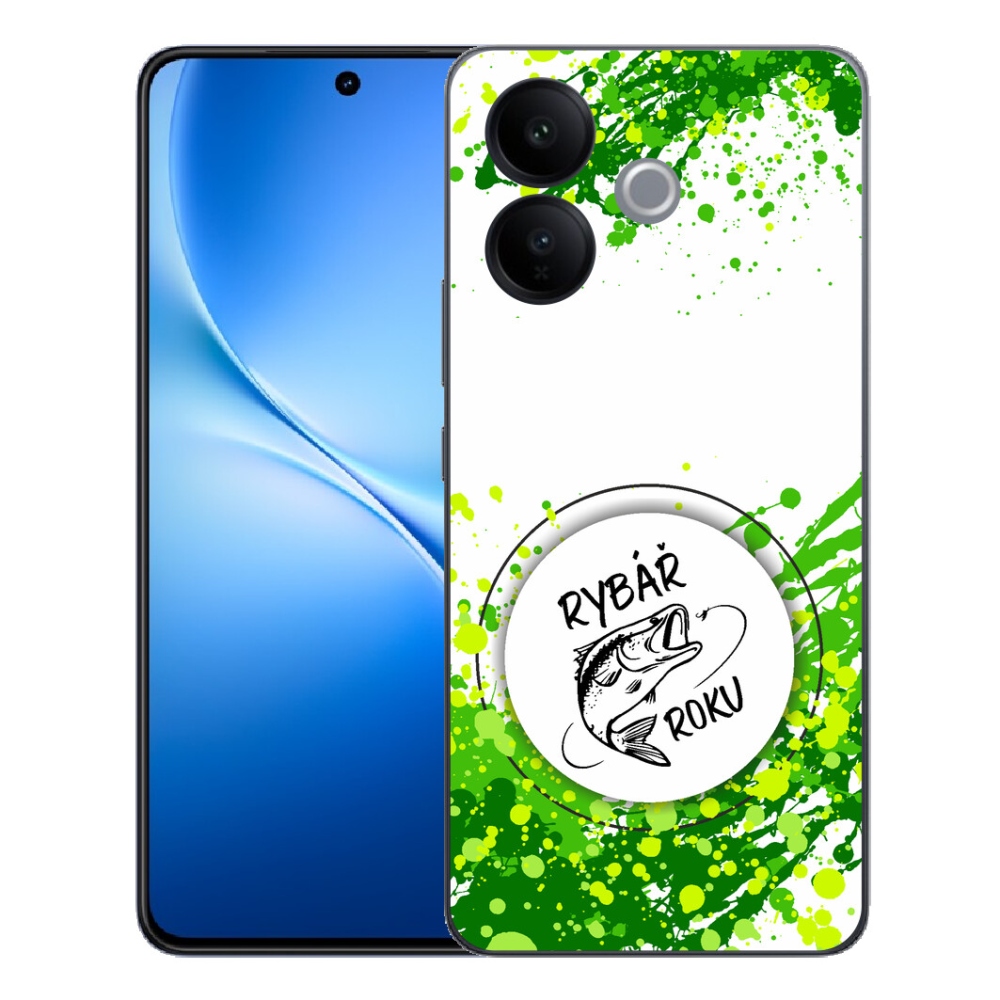 mmCase géltok a Vivo V70 Lite 5G-hez – „Az év horgása” fehér háttérrel