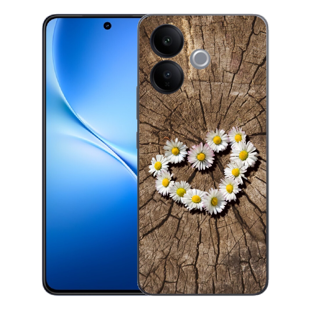 mmCase géltok a Vivo V70 Lite 5G-hez – margaréta mintás