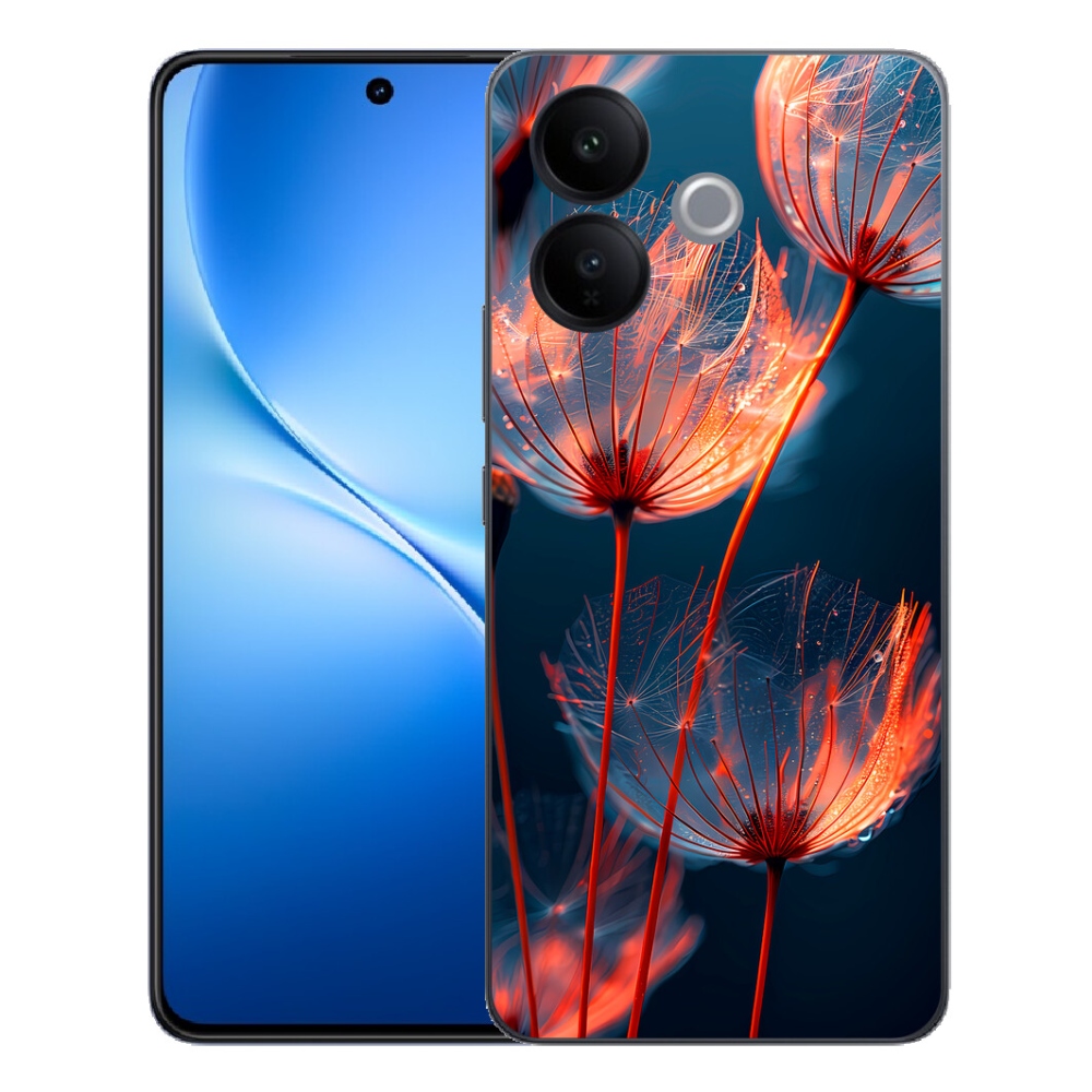 mmCase gél tok a Vivo V70 Lite 5G-hez – fénylő szőrszálak