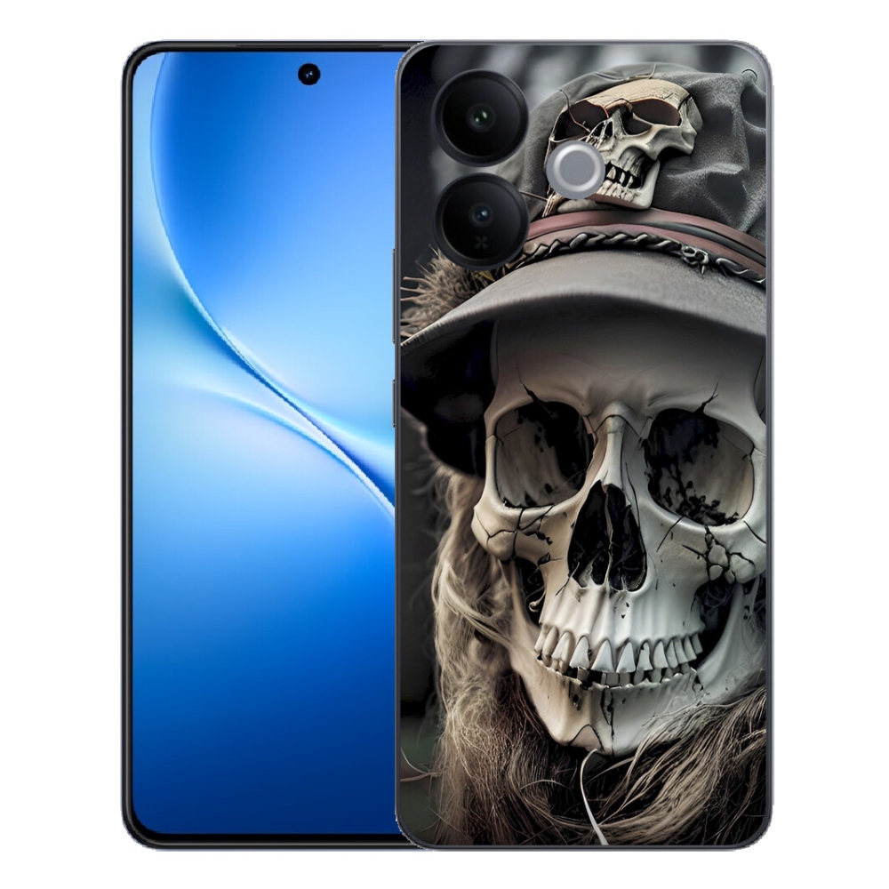 mmCase géltok a Vivo V70 Lite 5G-hez – sötét koponya