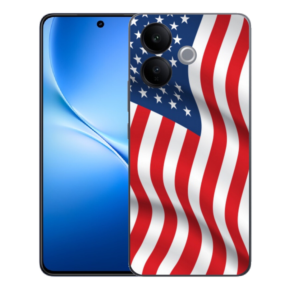 mmCase gélhuzat a Vivo V70 Lite 5G-hez – amerikai zászló