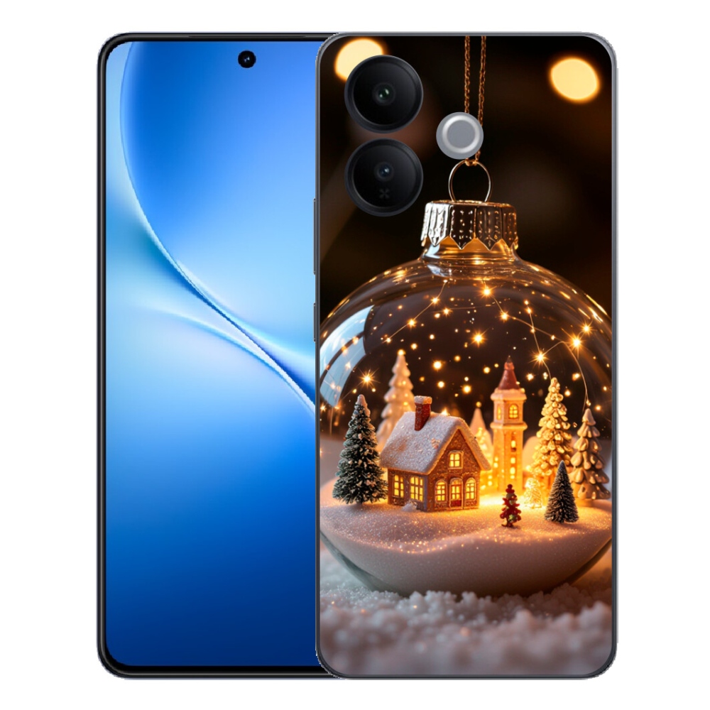 mmCase gél tok a Vivo V70 Lite 5G-hez – karácsonyi gömb 3