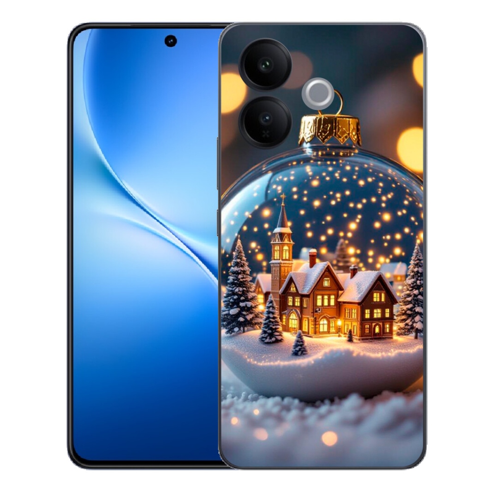 mmCase gél tok a Vivo V70 Lite 5G-hez – karácsonyi gömb 4