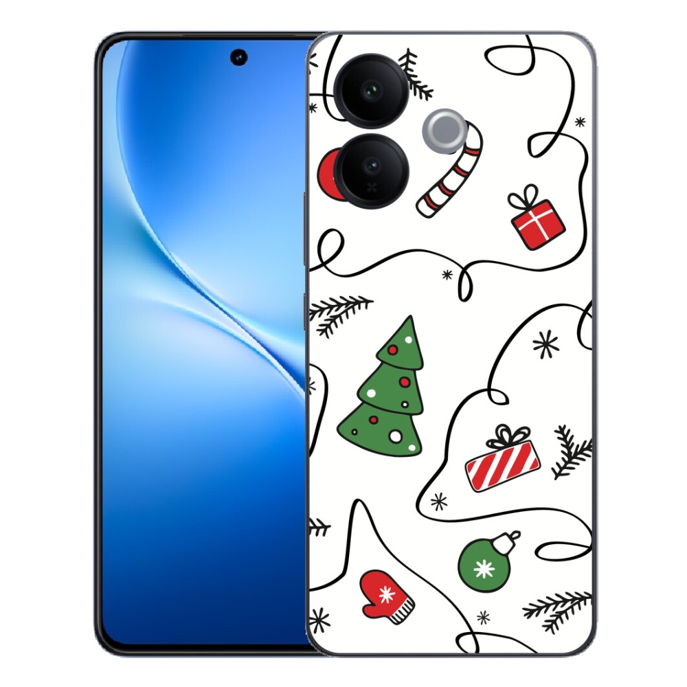 mmCase gél tok a Vivo V70 Lite 5G-hez – karácsonyi motívumokkal