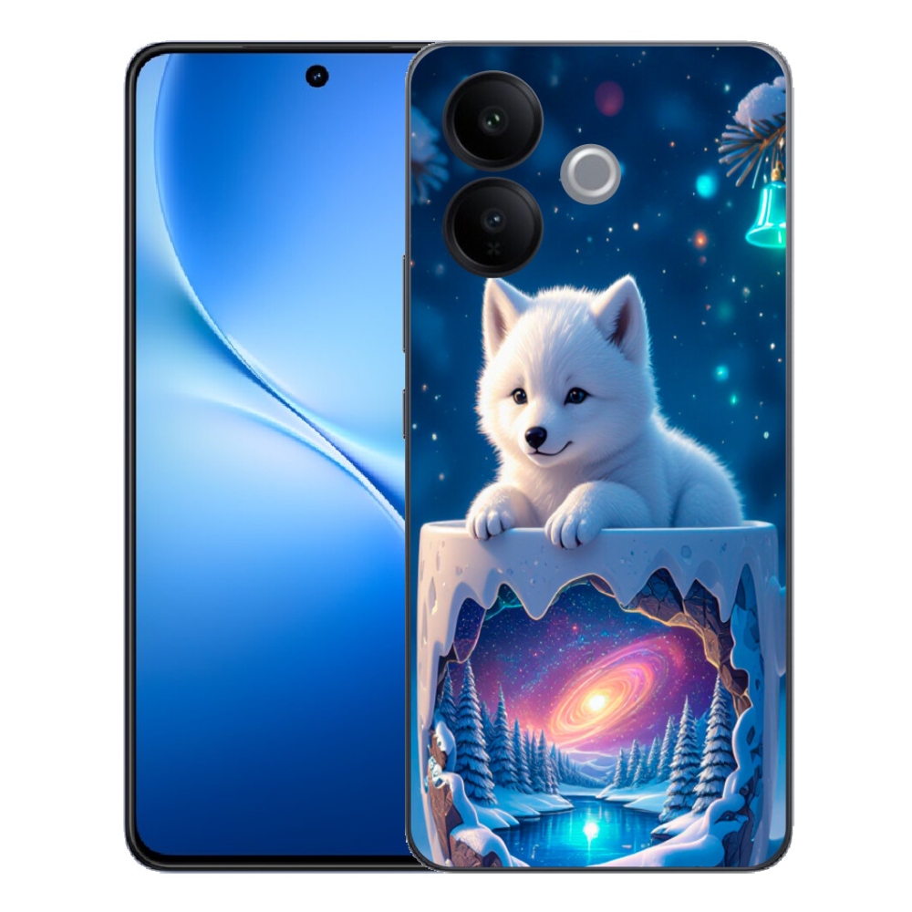 mmCase gél tok a Vivo V70 Lite 5G-hez – karácsonyi kiskutya
