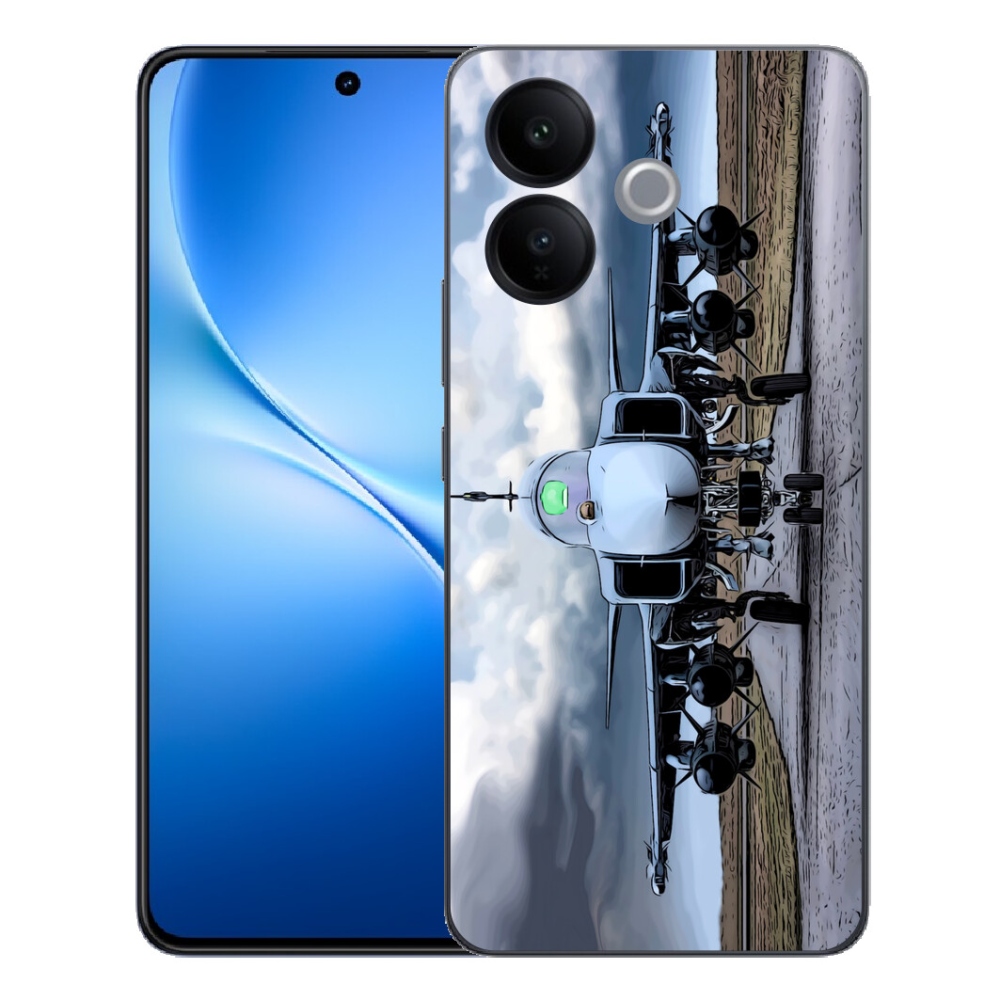 mmCase géltok a Vivo V70 Lite 5G-hez – katonai repülőgép