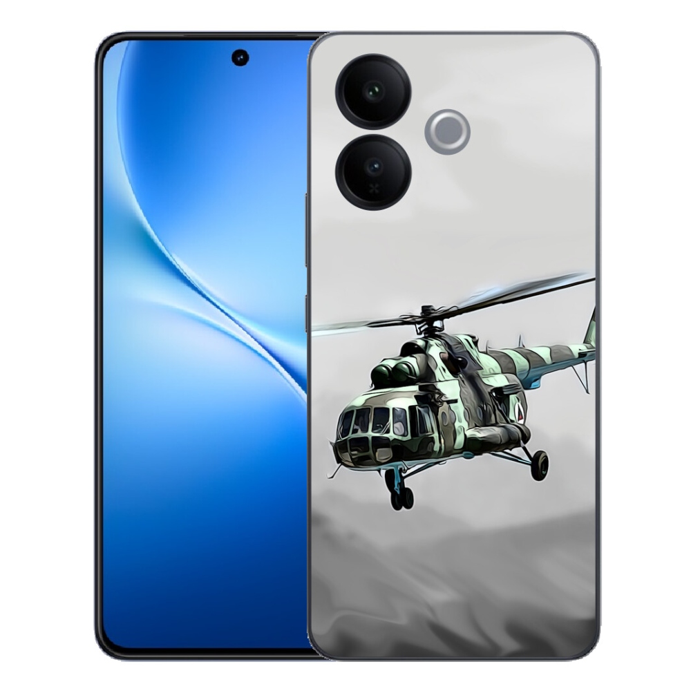 mmCase géltok a Vivo V70 Lite 5G-hez – katonai helikopter