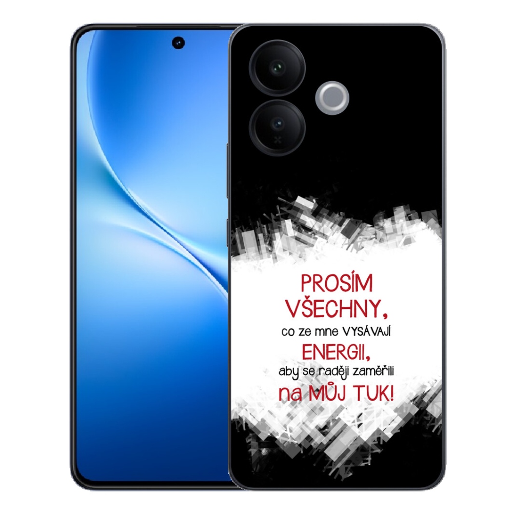 mmCase géltok a Vivo V70 Lite 5G-hez – vicces felirattal, 1 db, piros