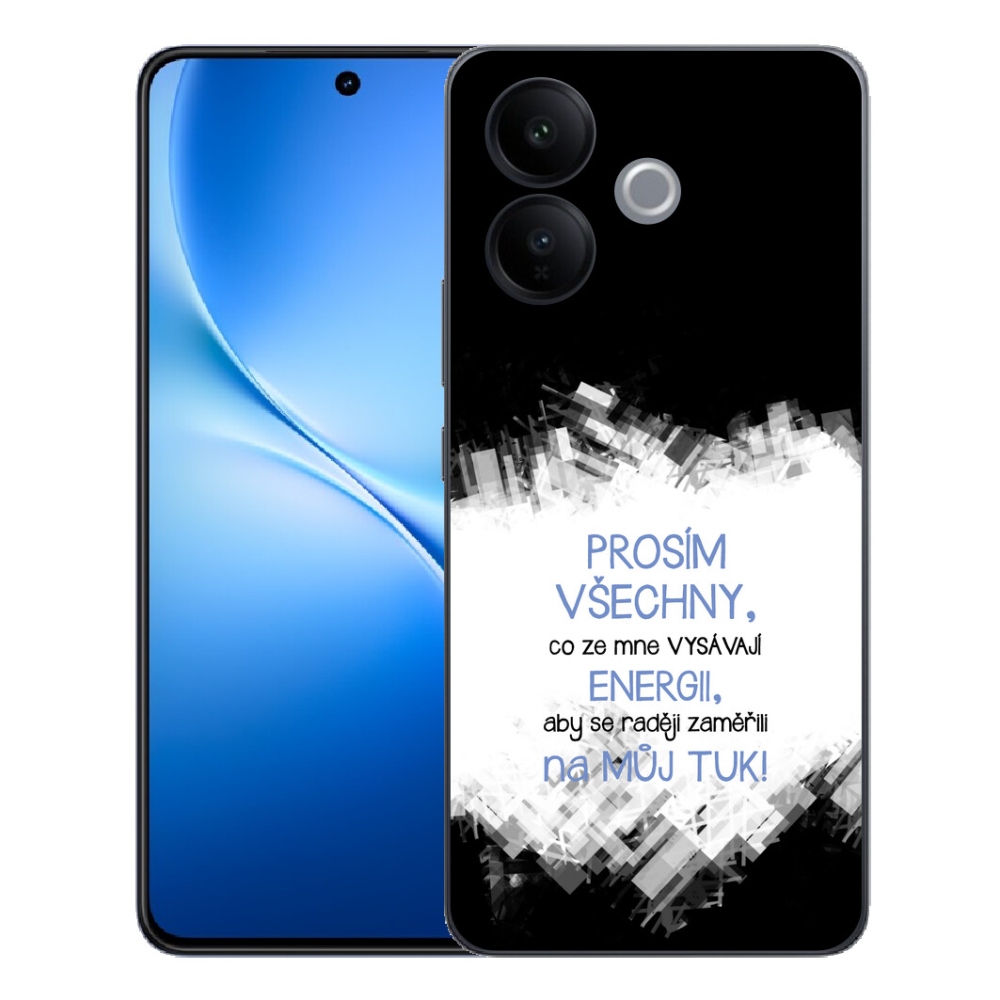 mmCase géltok a Vivo V70 Lite 5G-hez – vicces felirat, 1 db, kék