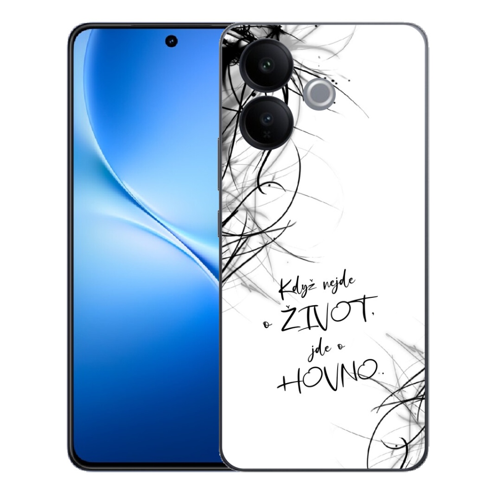 mmCase géltok a Vivo V70 Lite 5G-hez – vicces felirat, 16, fehér háttér