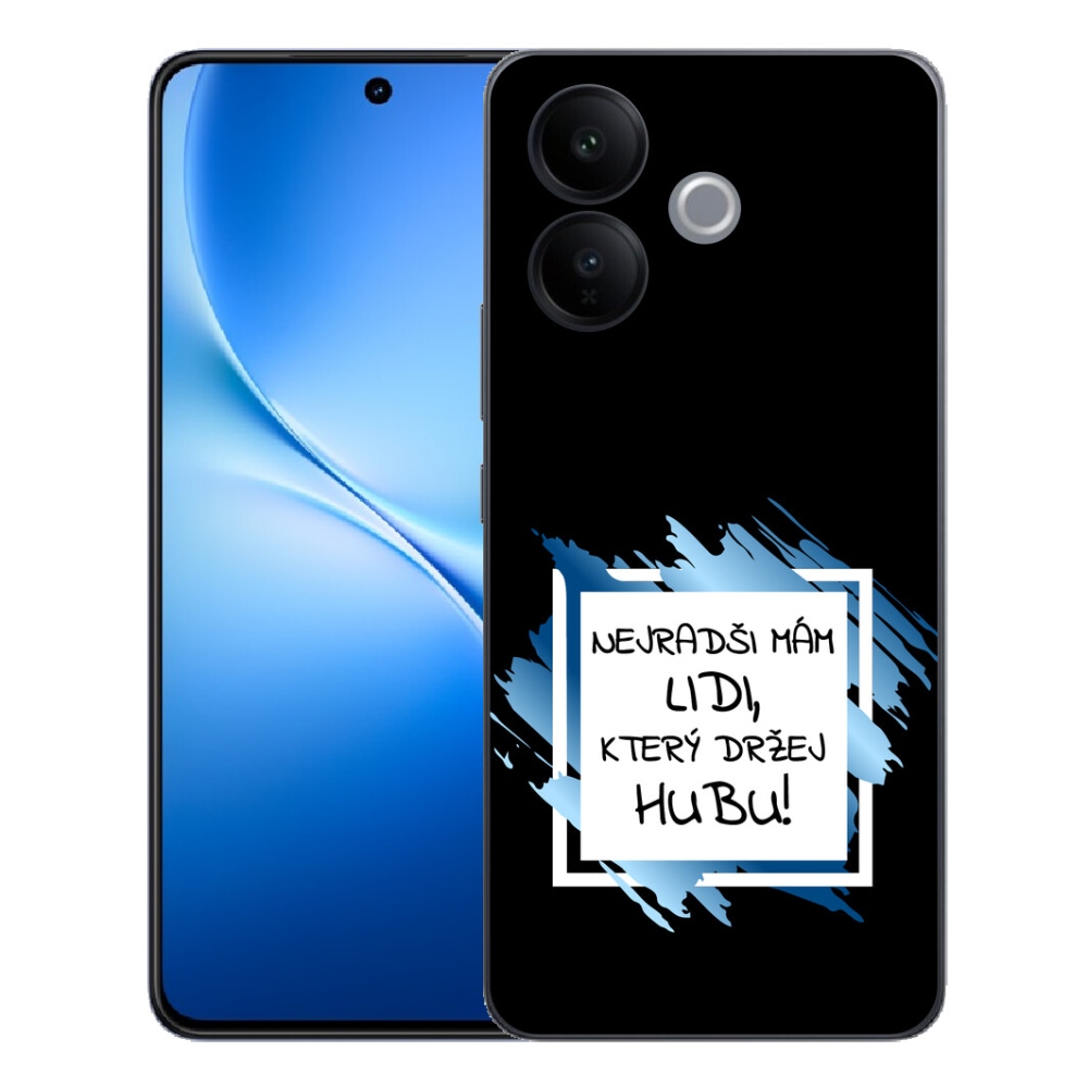 mmCase gél tok a Vivo V70 Lite 5G-hez – vicces felirat, 7 fekete-fehér háttér