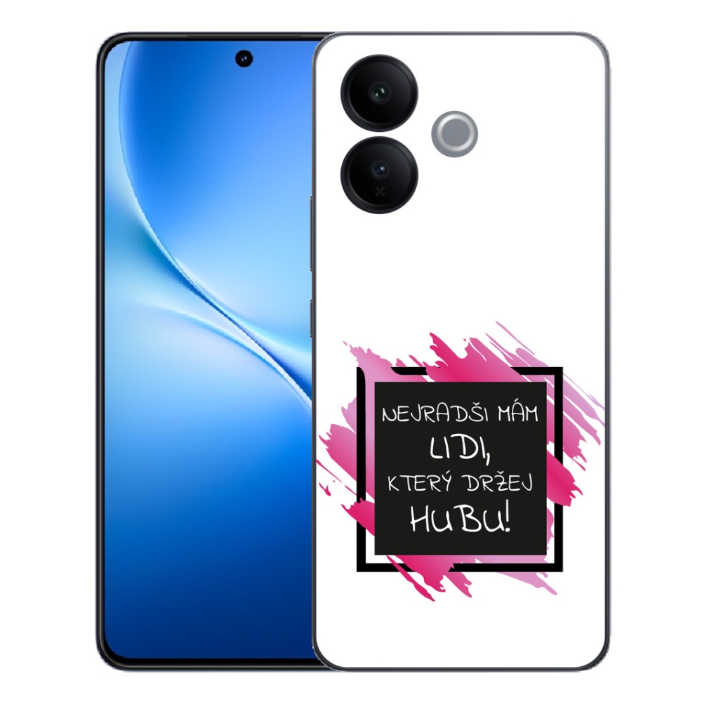 mmCase gélhuzat a Vivo V70 Lite 5G-hez – vicces szöveg, 7 fekete-fehér háttér