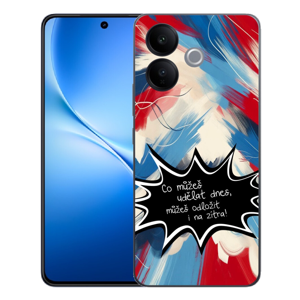 mmCase gél tok a Vivo V70 Lite 5G-hez – vicces felirat, 9-es fekete háttér
