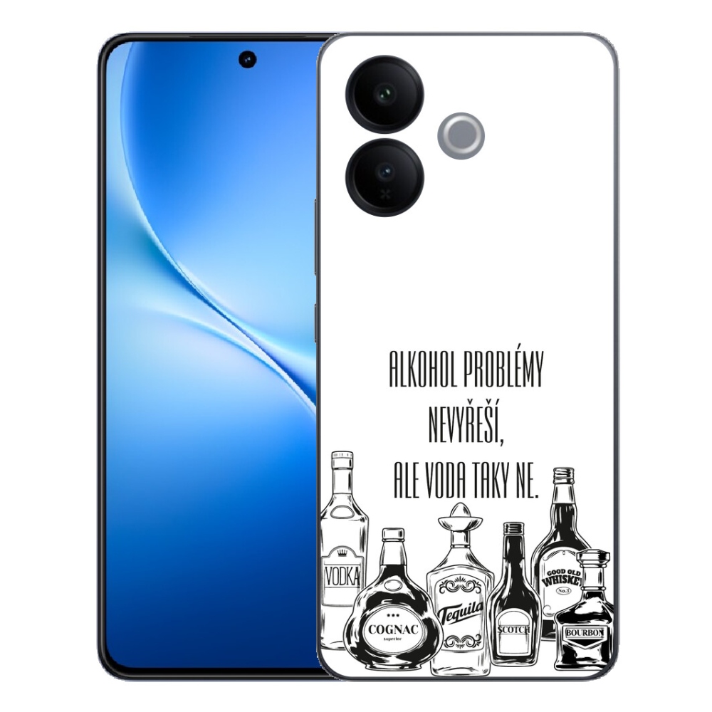 mmCase géltok a Vivo V70 Lite 5G-hez – vicces felirat fehér háttérrel