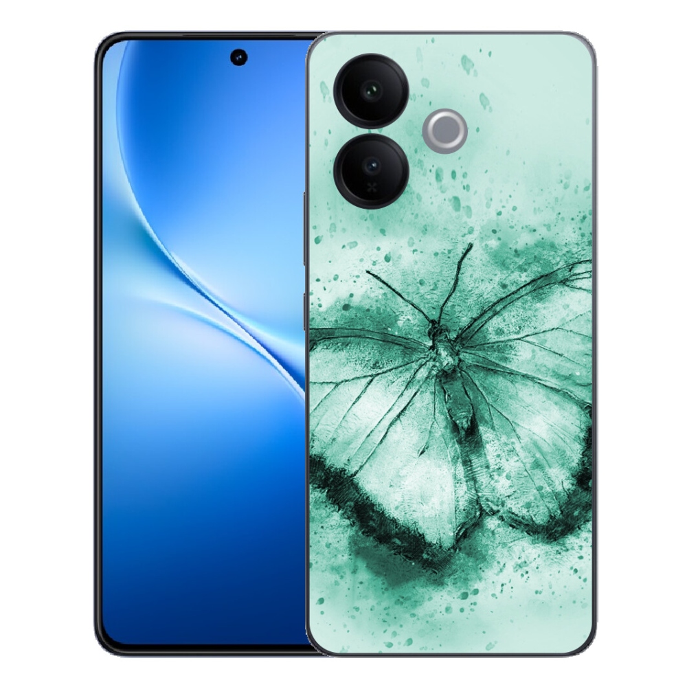 mmCase géltok a Vivo V70 Lite 5G-hez – zöld pillangó