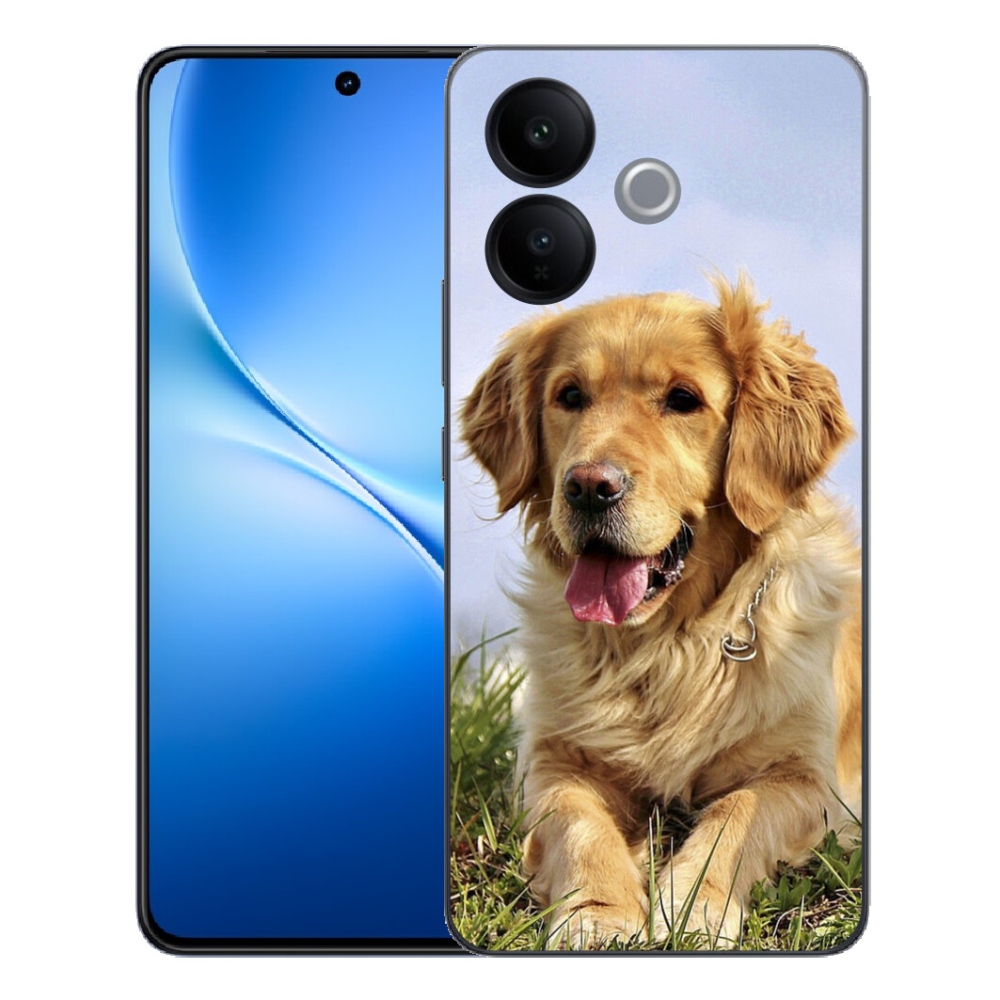 mmCase géltok a Vivo V70 Lite 5G-hez – arany retriever