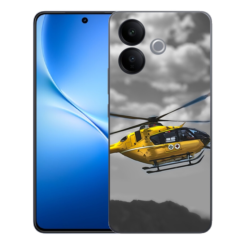 mmCase géltok a Vivo V70 Lite 5G-hez – sárga helikopter