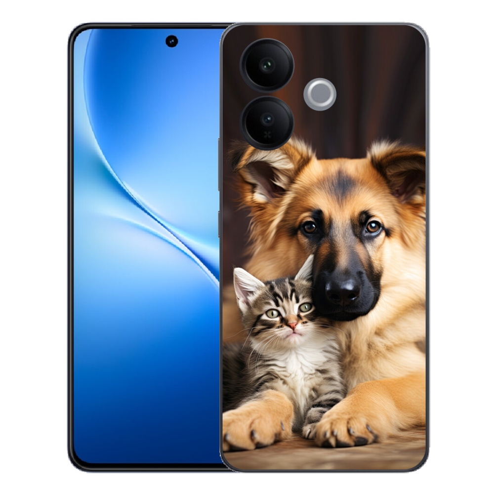 mmCase gélhuzat a Vivo V70 Lite 5G-hez – állati barátság