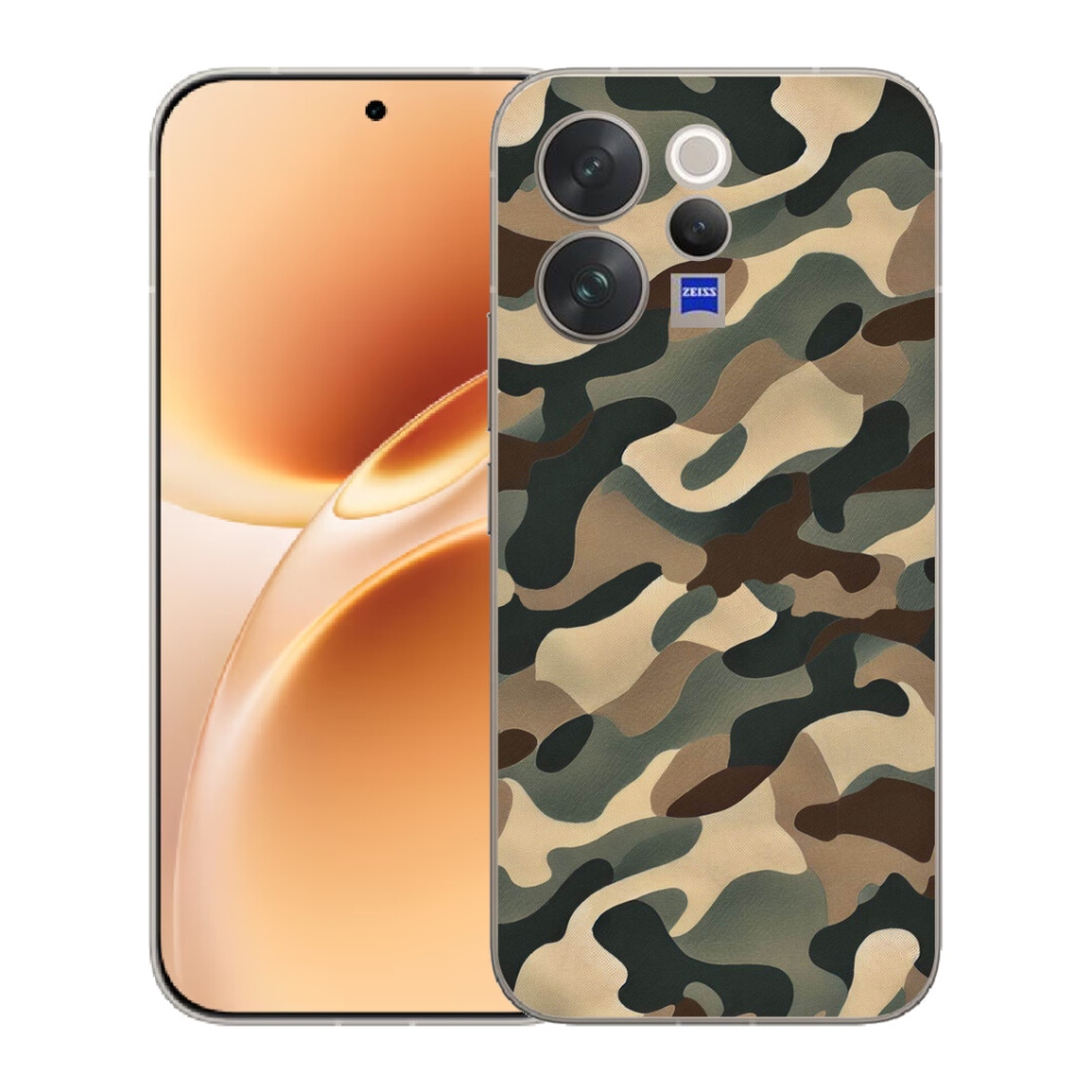 mmCase géltok a Vivo V70-hez – kamuflázsminta 11