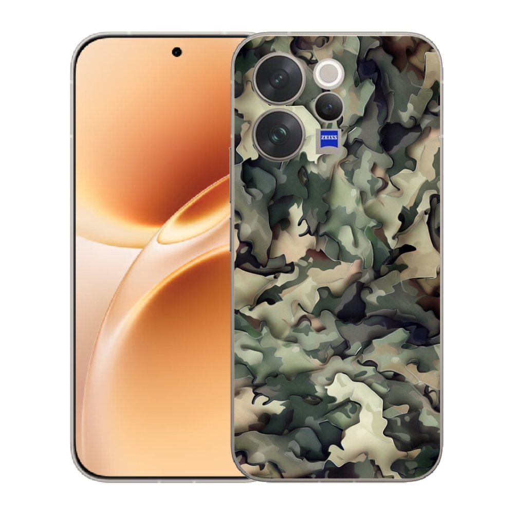 mmCase géltok a Vivo V70-hez – kamuflázsminta 9