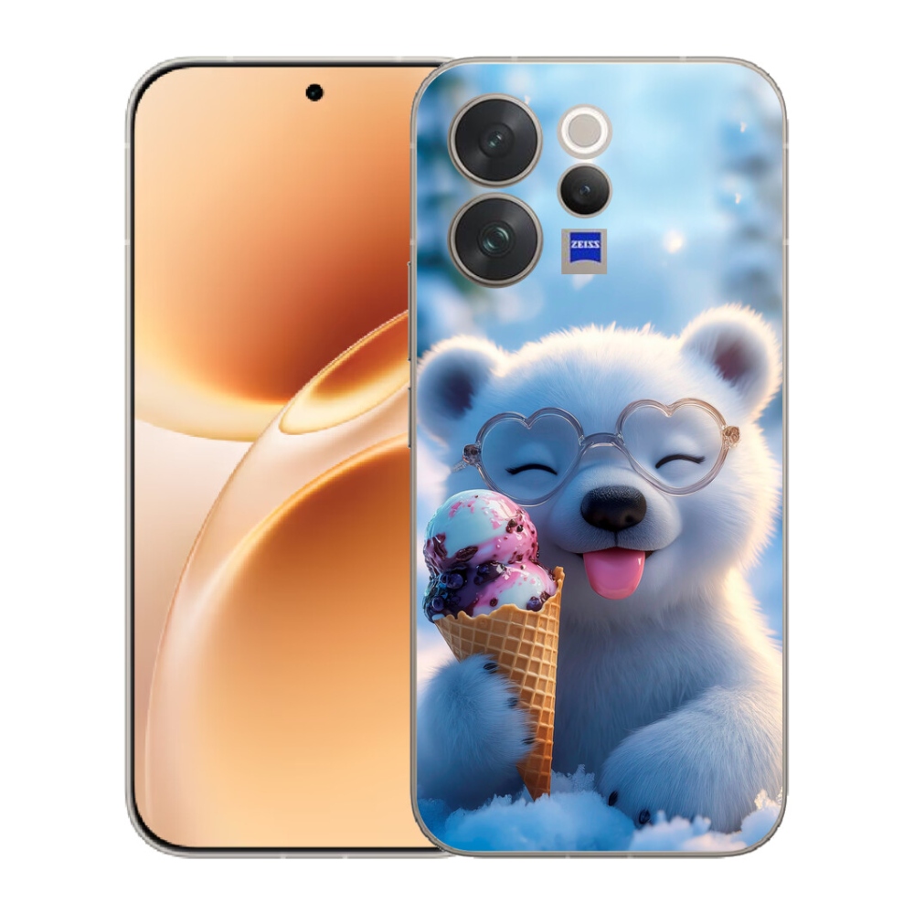 mmCase géltok a Vivo V70-hez – mackó fagylalttal