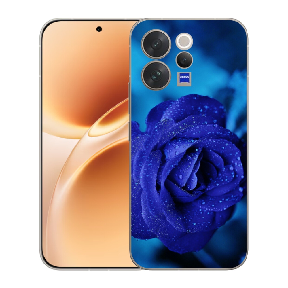 mmCase géltok a Vivo V70-hez – kék rózsa