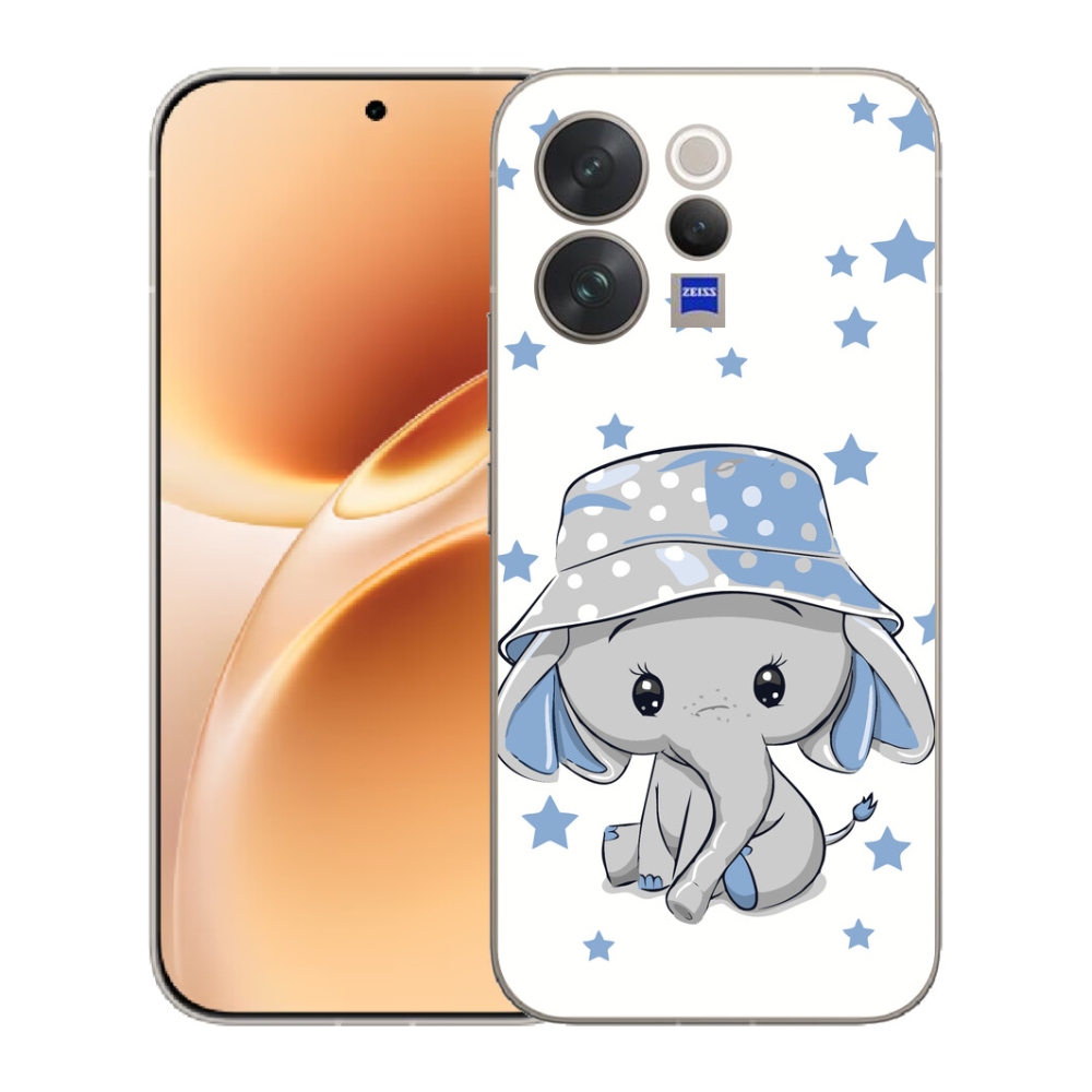 mmCase gél tok a Vivo V70-hez – kék elefánt