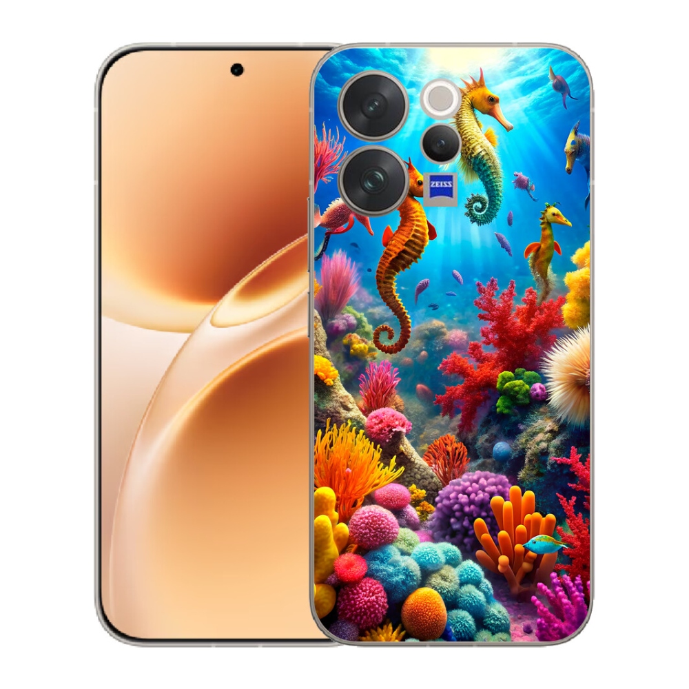 mmCase gélhuzat a Vivo V70-hez – Tengeri világ 3