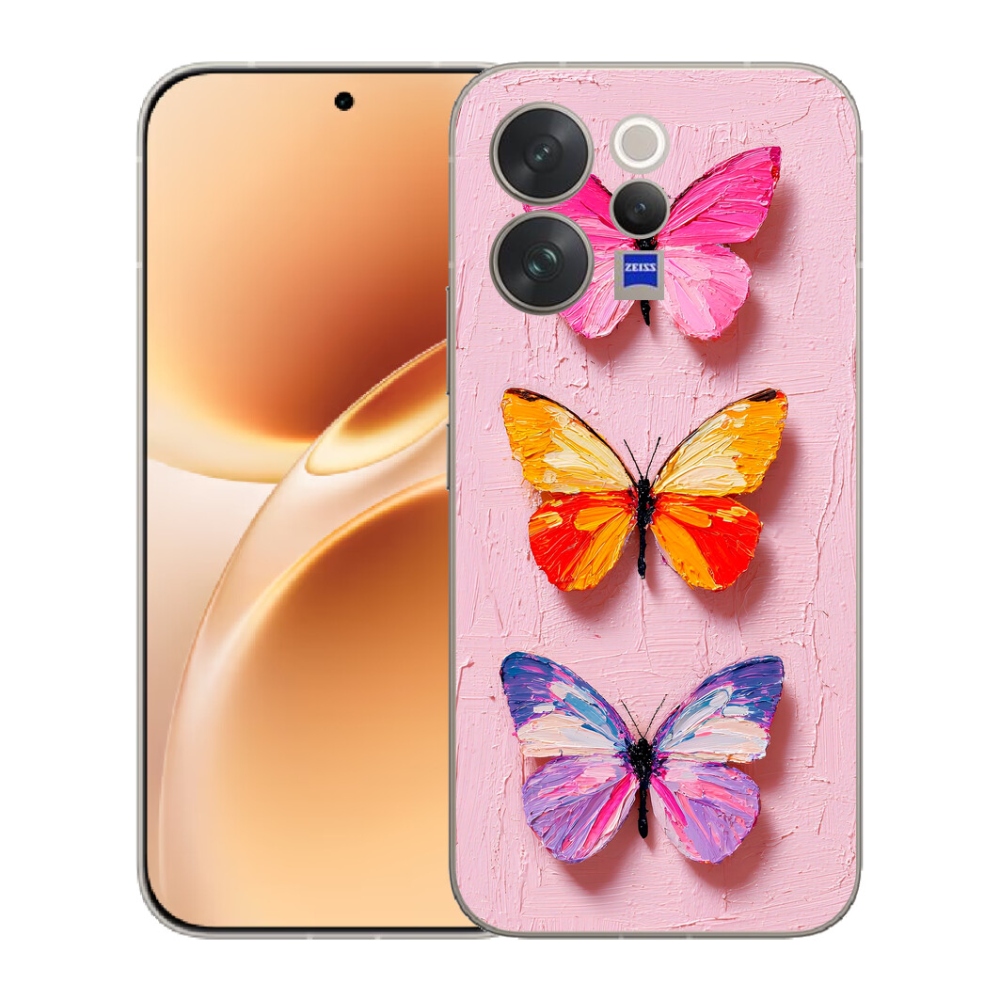 mmCase gélhuzat a Vivo V70-hez – pillangós hármas