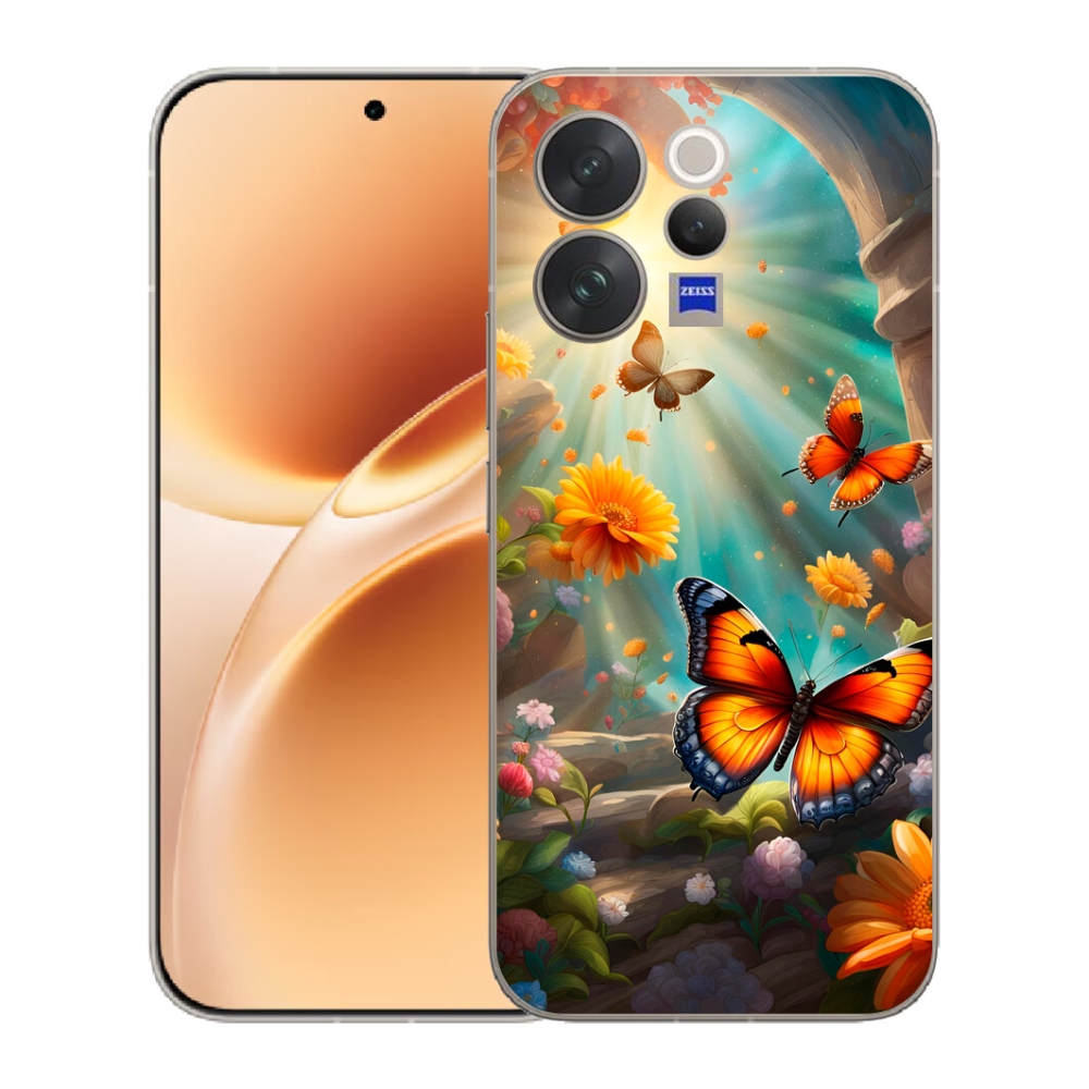 mmCase gélhuzat a Vivo V70-hez – Pillangókert 2