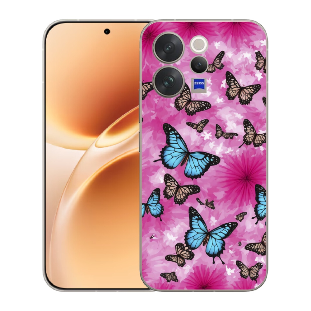 mmCase géltok a Vivo V70-hez – pillangókert