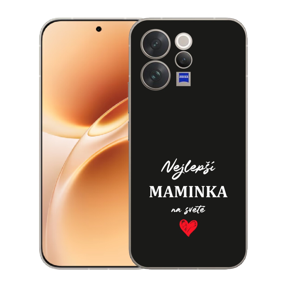 mmCase géltok a Vivo V70-hez – „A legjobb anyuka 1” fekete háttérrel