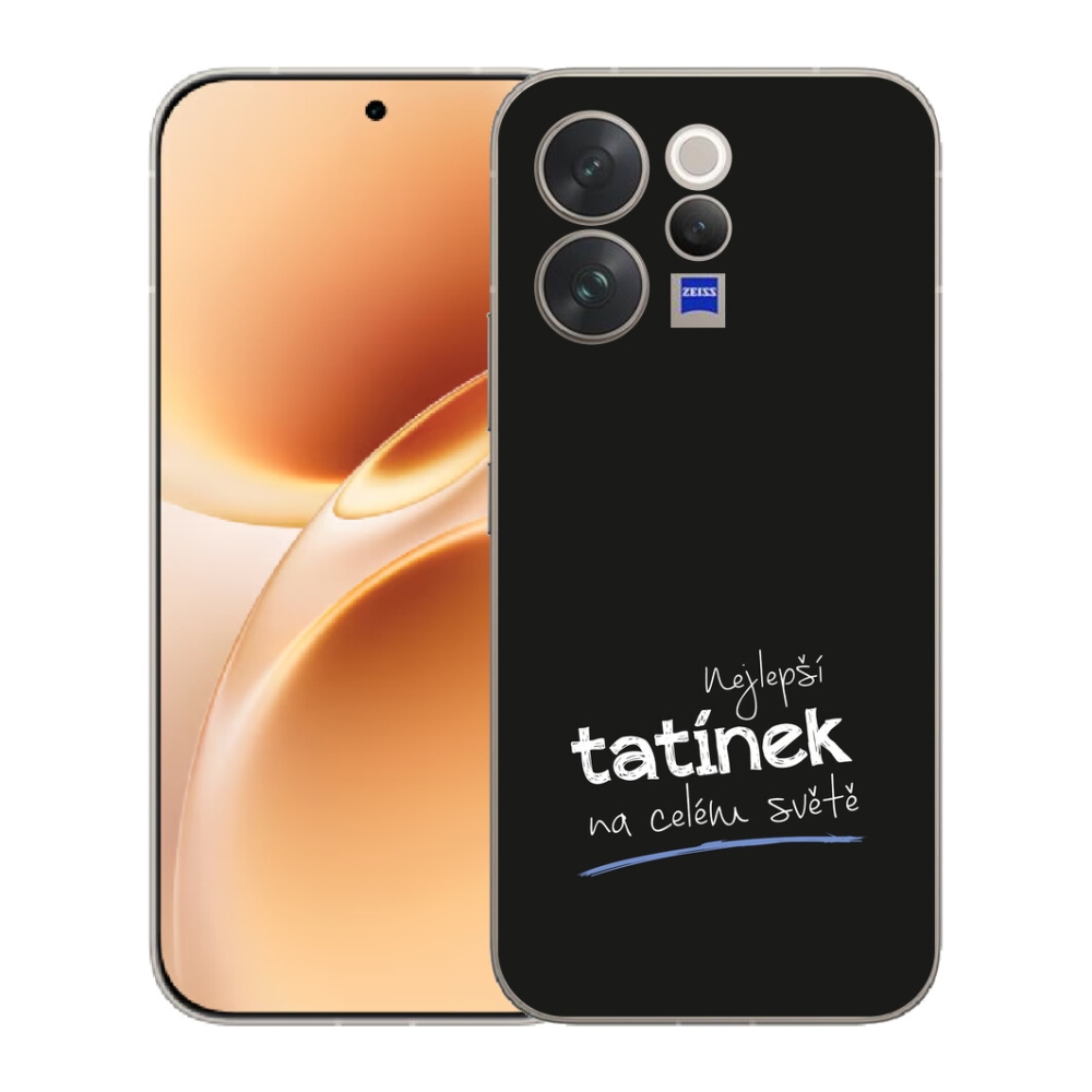 mmCase gél tok a Vivo V70-hez – „A legjobb apa” 4, fekete háttérrel