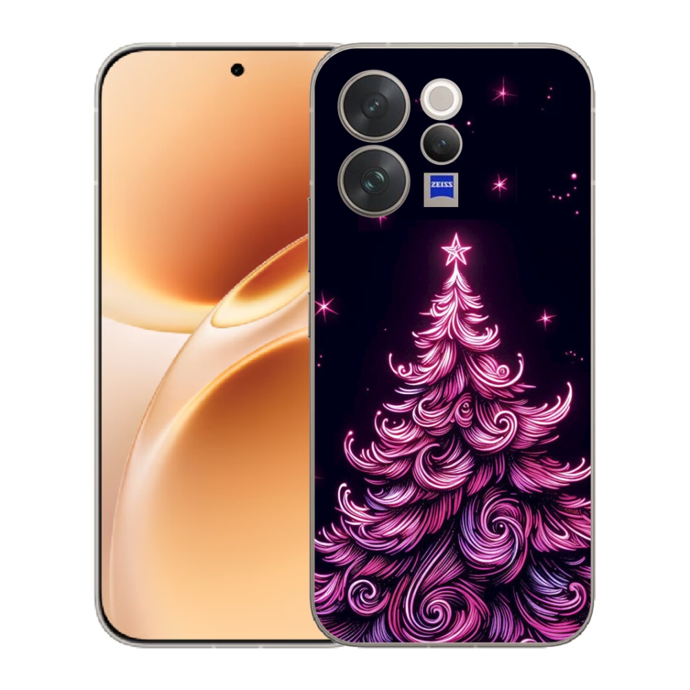 mmCase gél tok a Vivo V70-hez – neon karácsonyfa 2