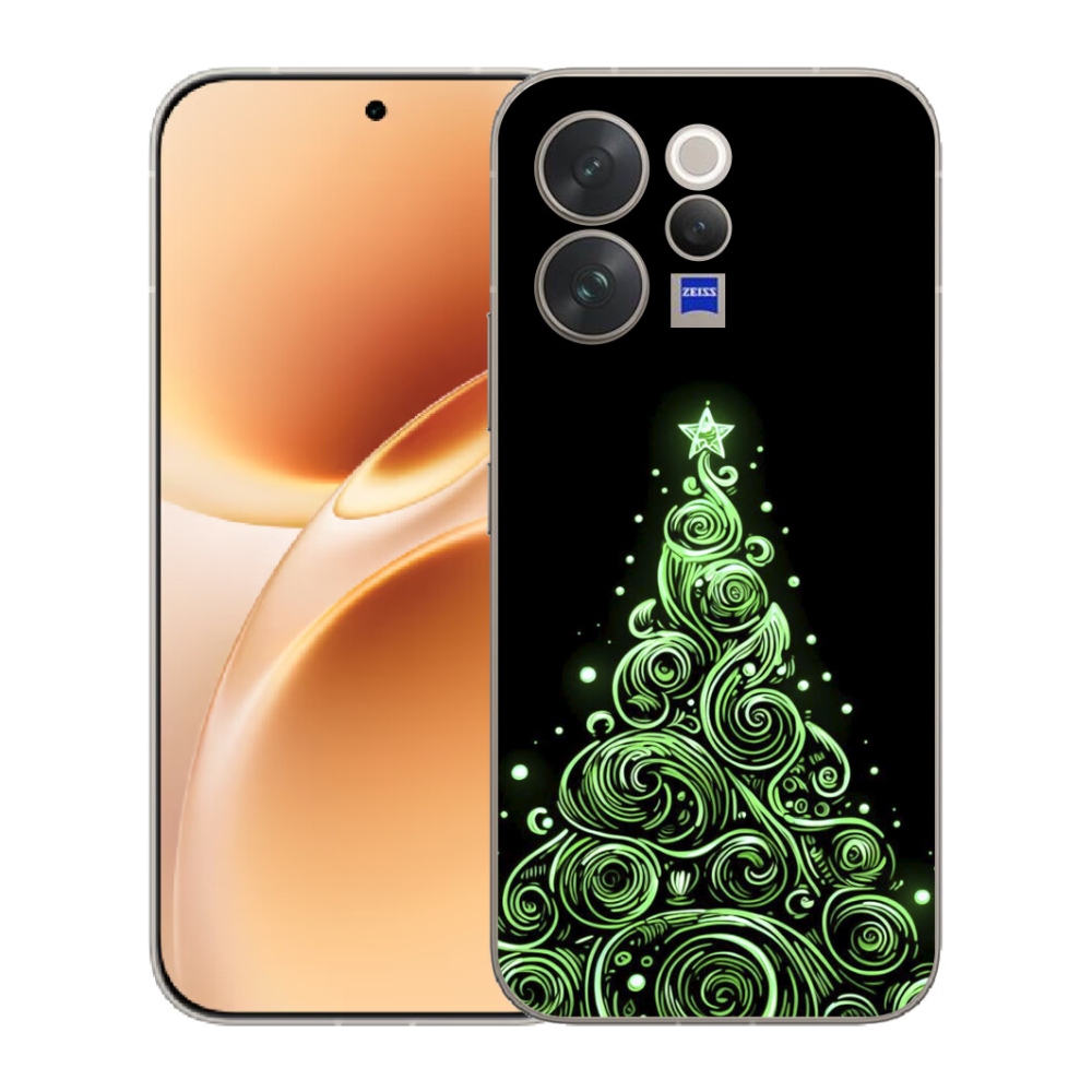mmCase gél tok a Vivo V70-hez – neon karácsonyfa 3