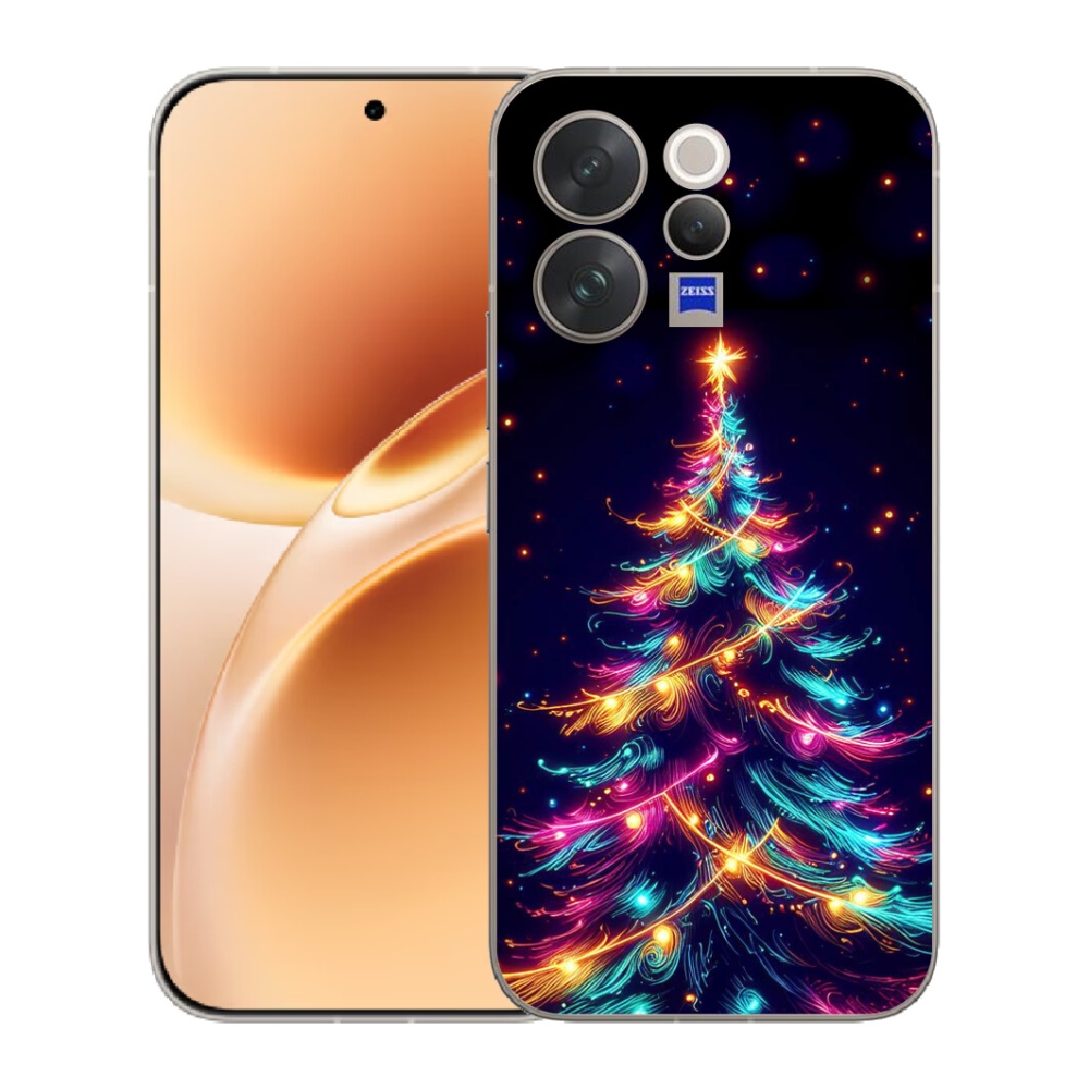 mmCase gél tok a Vivo V70-hez – neon karácsonyfa