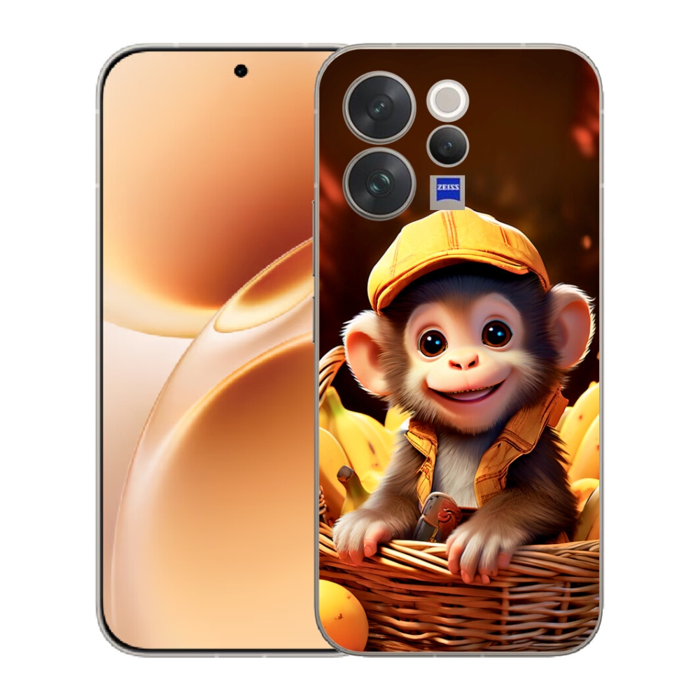 mmCase gél tok a Vivo V70-hez – majom a kosárban
