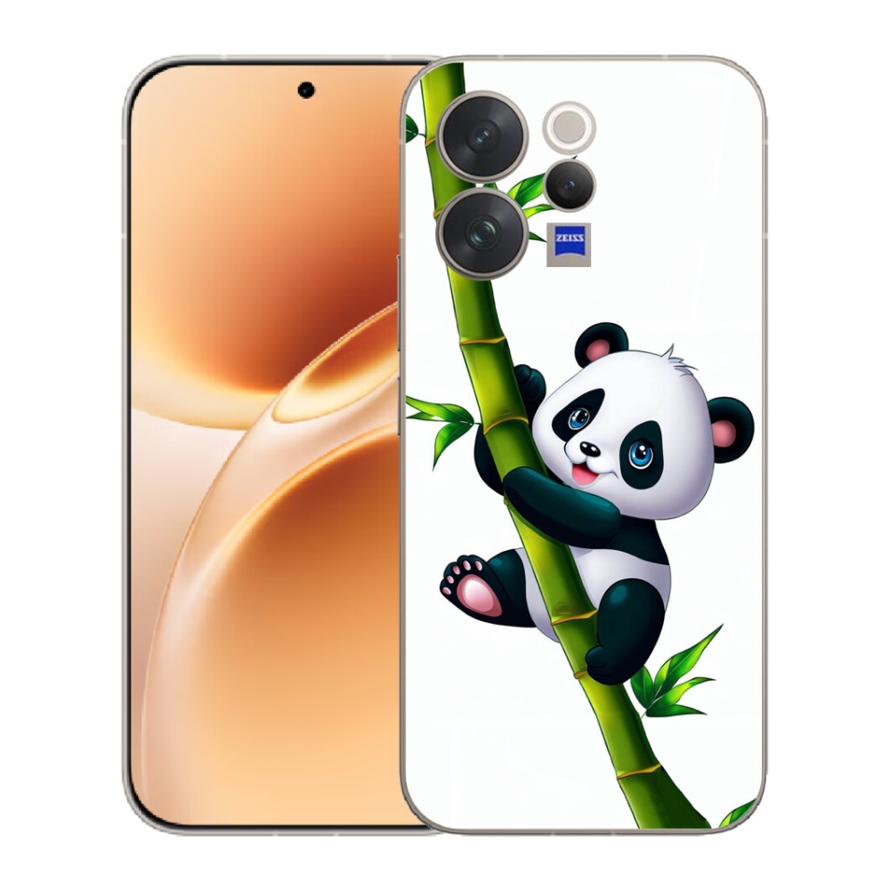 mmCase gélhuzat a Vivo V70-hez – panda bambuszágon