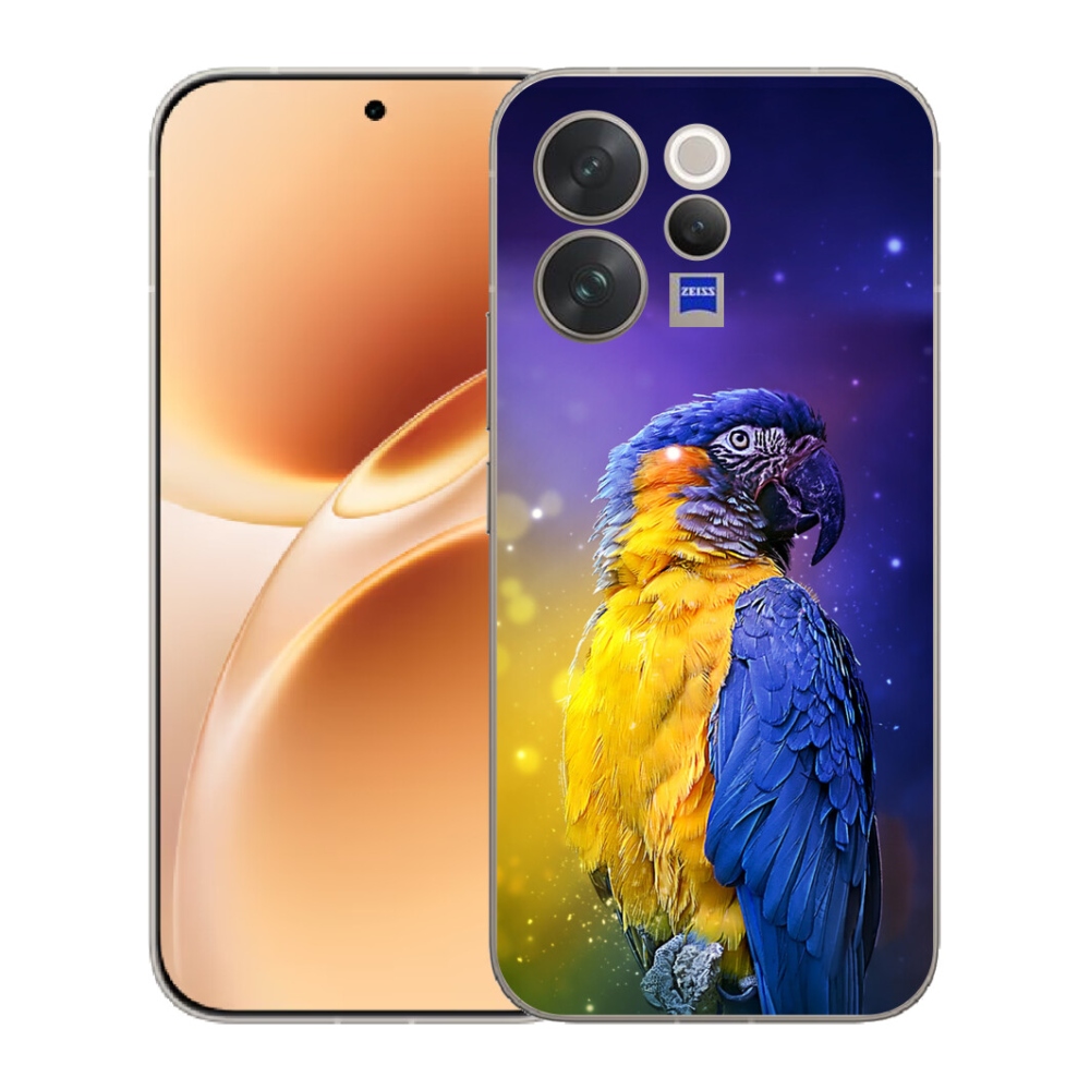 mmCase géltok a Vivo V70-hez – ara papagáj 1