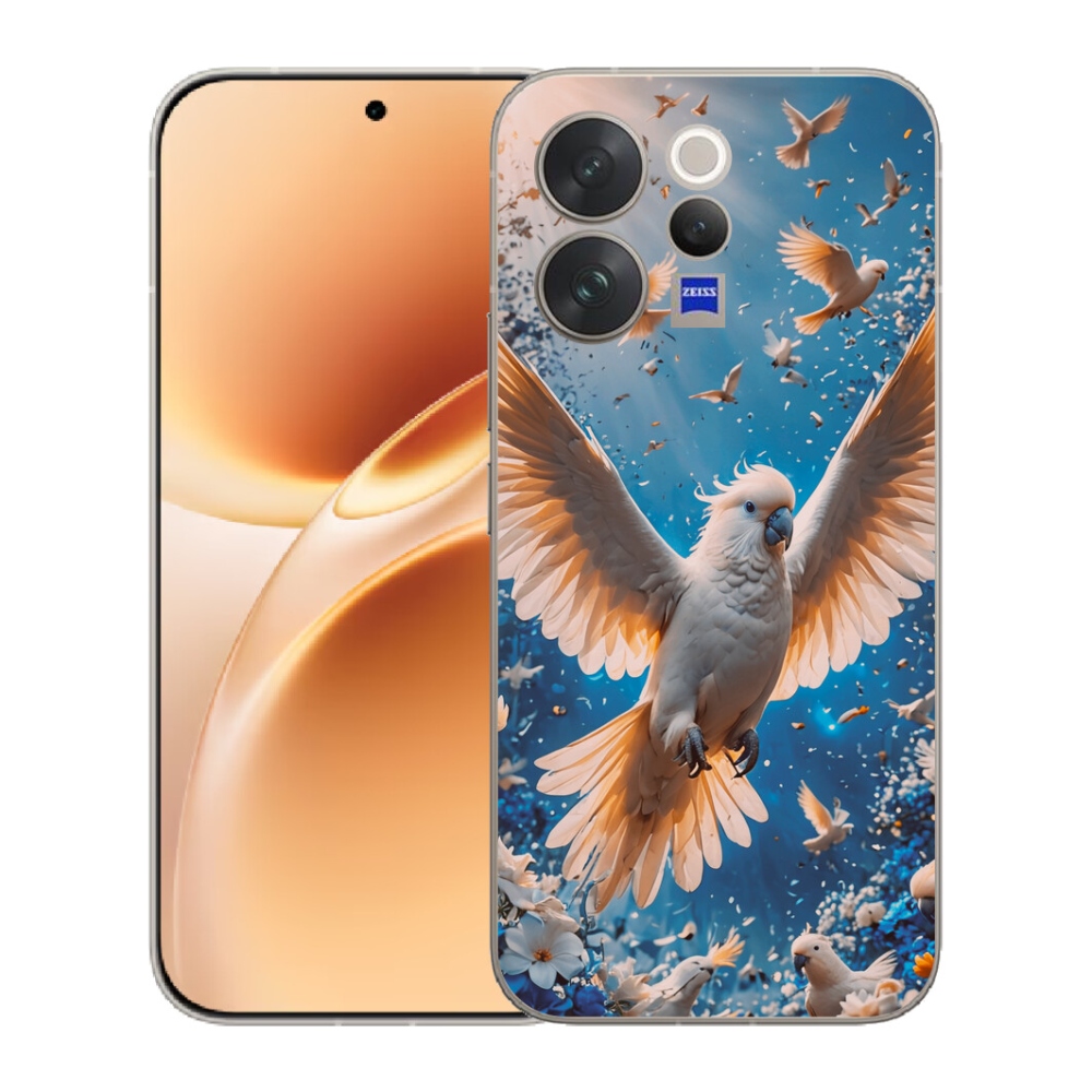 mmCase gélhuzat a Vivo V70-hez – kakadu papagáj
