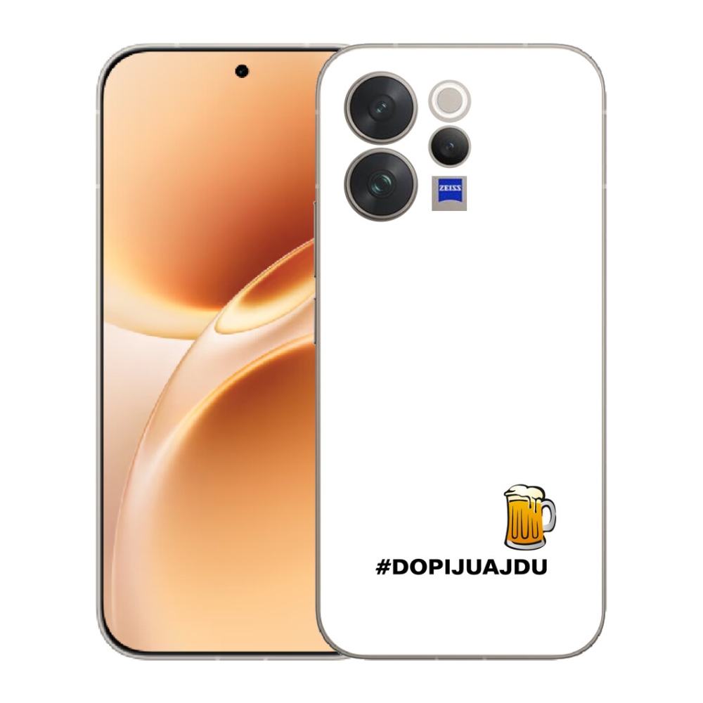 mmCase gél tok a Vivo V70-hez – sörös motívum, 1 db, fehér háttérrel