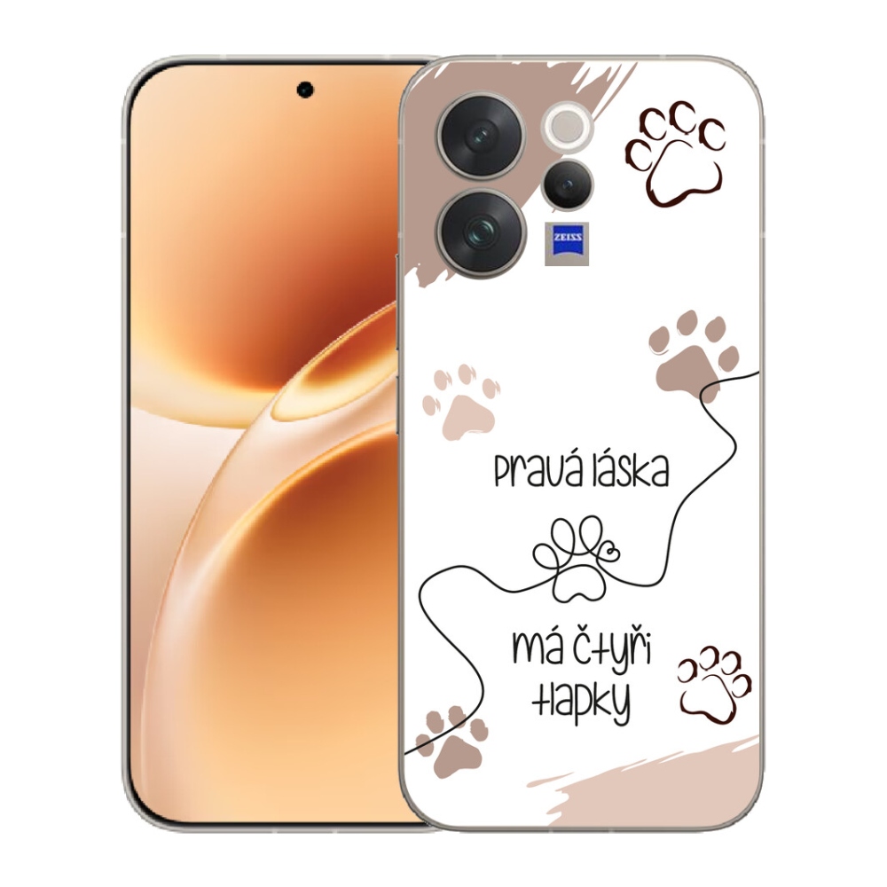 mmCase géltok a Vivo V70-hez – kutyás motívum, 1 fehér háttér