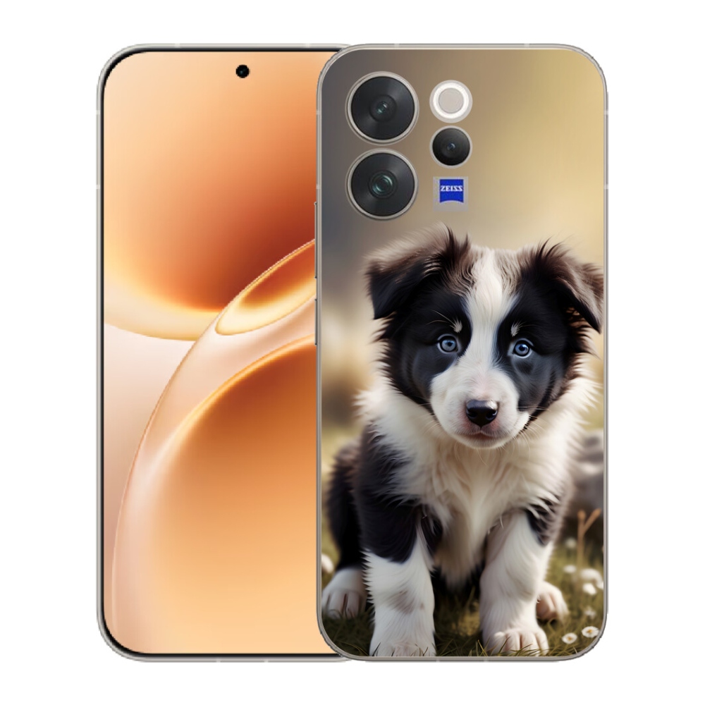 mmCase gél tok a Vivo V70-hez – aranyos border collie