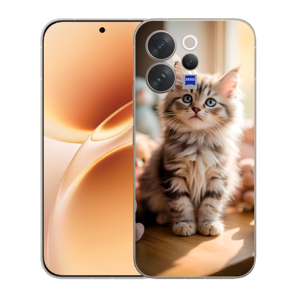mmCase gél tok a Vivo V70-hez – aranyos cica 10
