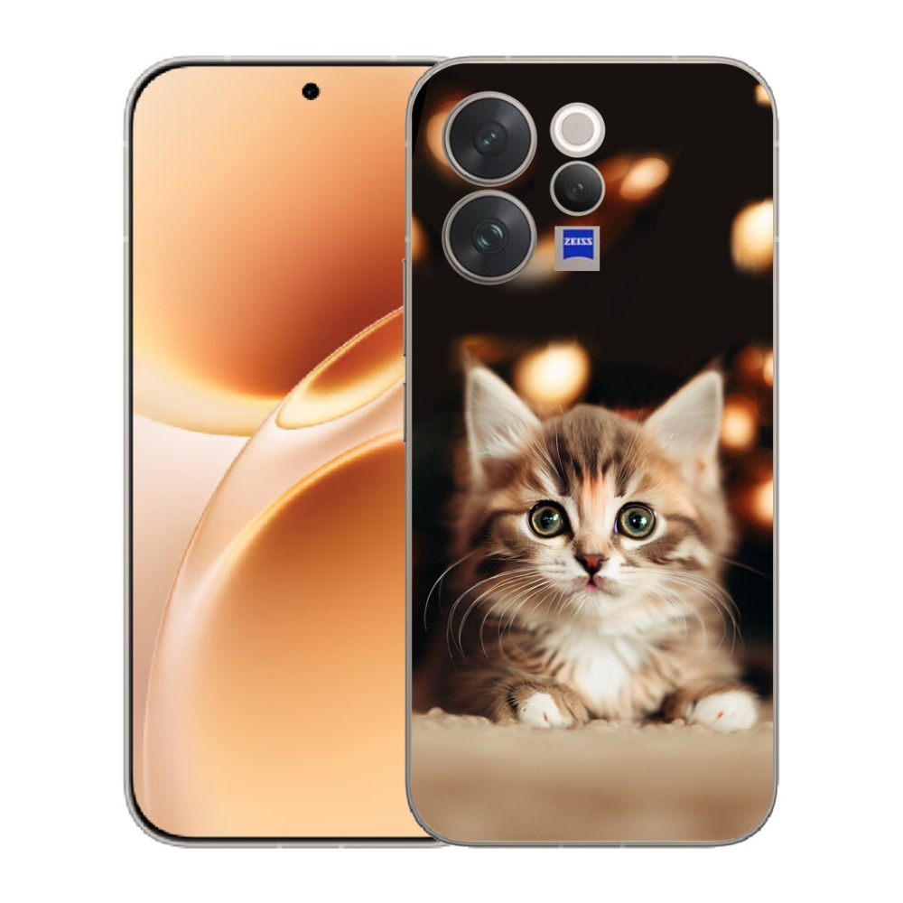 mmCase gél tok a Vivo V70-hez – aranyos cica 2